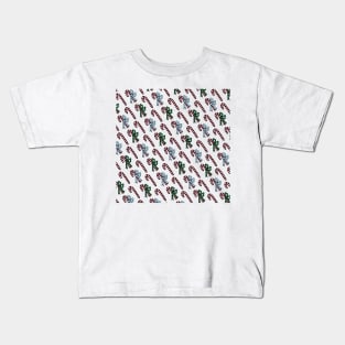 Candy Canes | Candy Pattern | Christmas Candy Kids T-Shirt